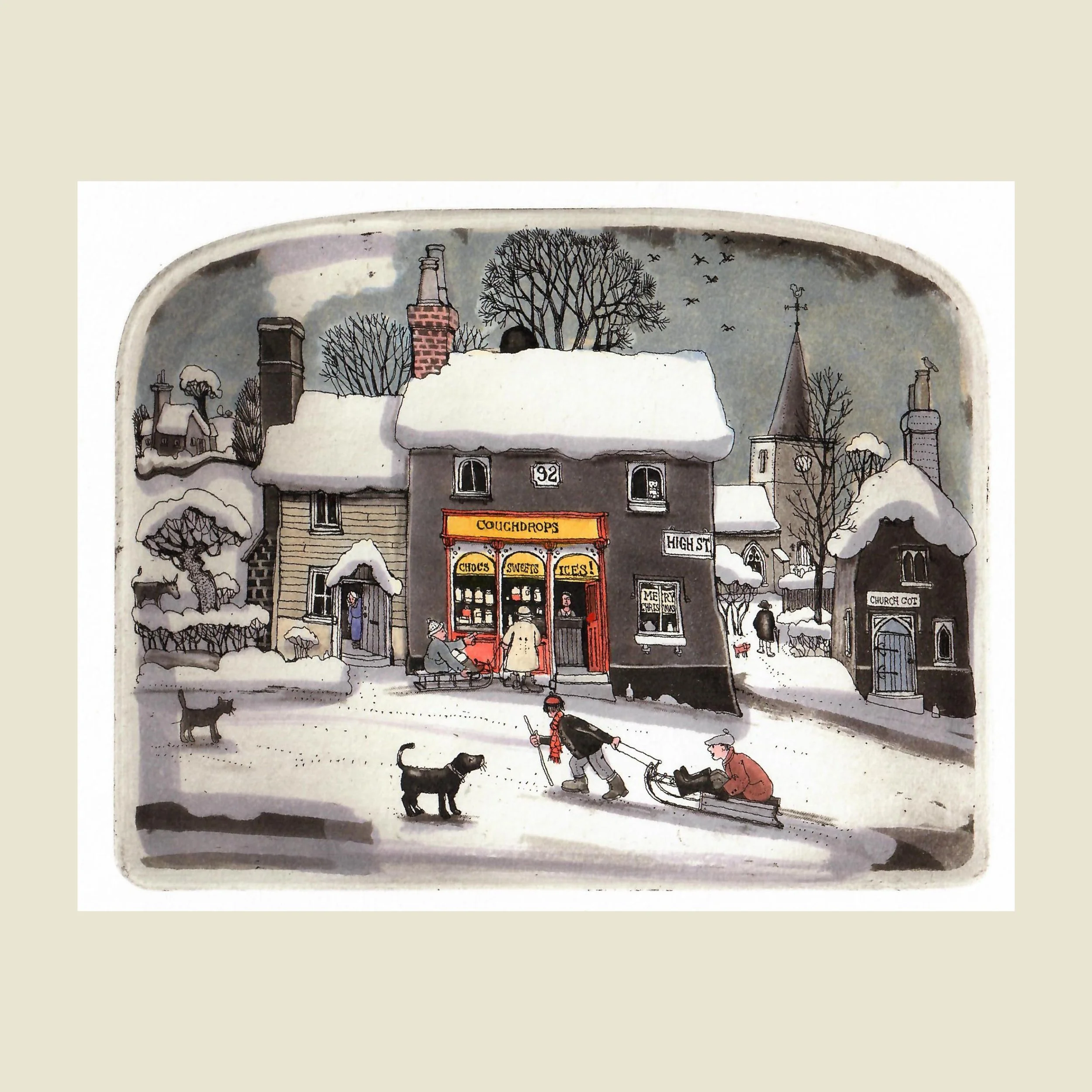 真作】【WISH】グラハム・クラーク Graham Clarke「Bakers Day」銅版画
